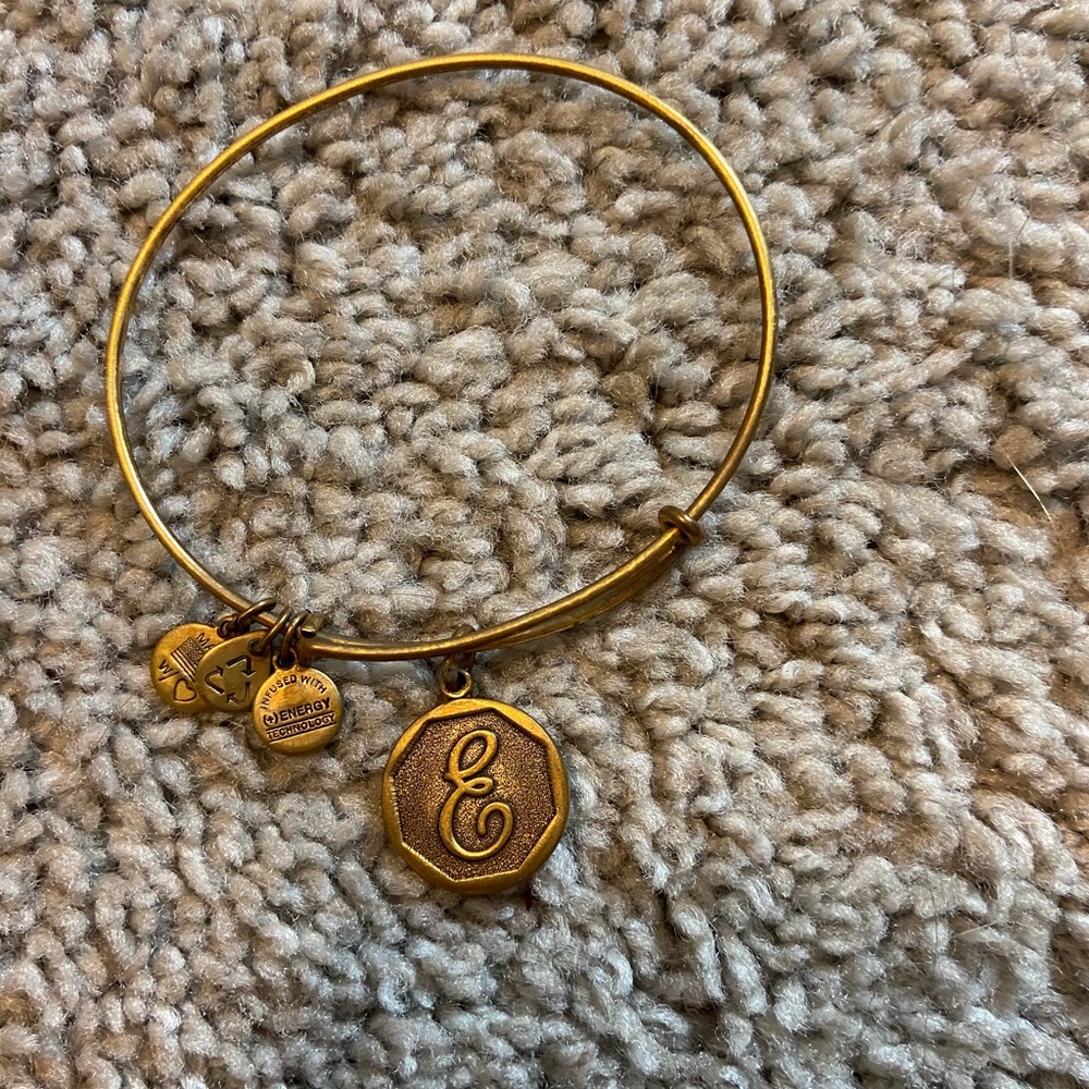 Alex and Ani: Letter E bracelet